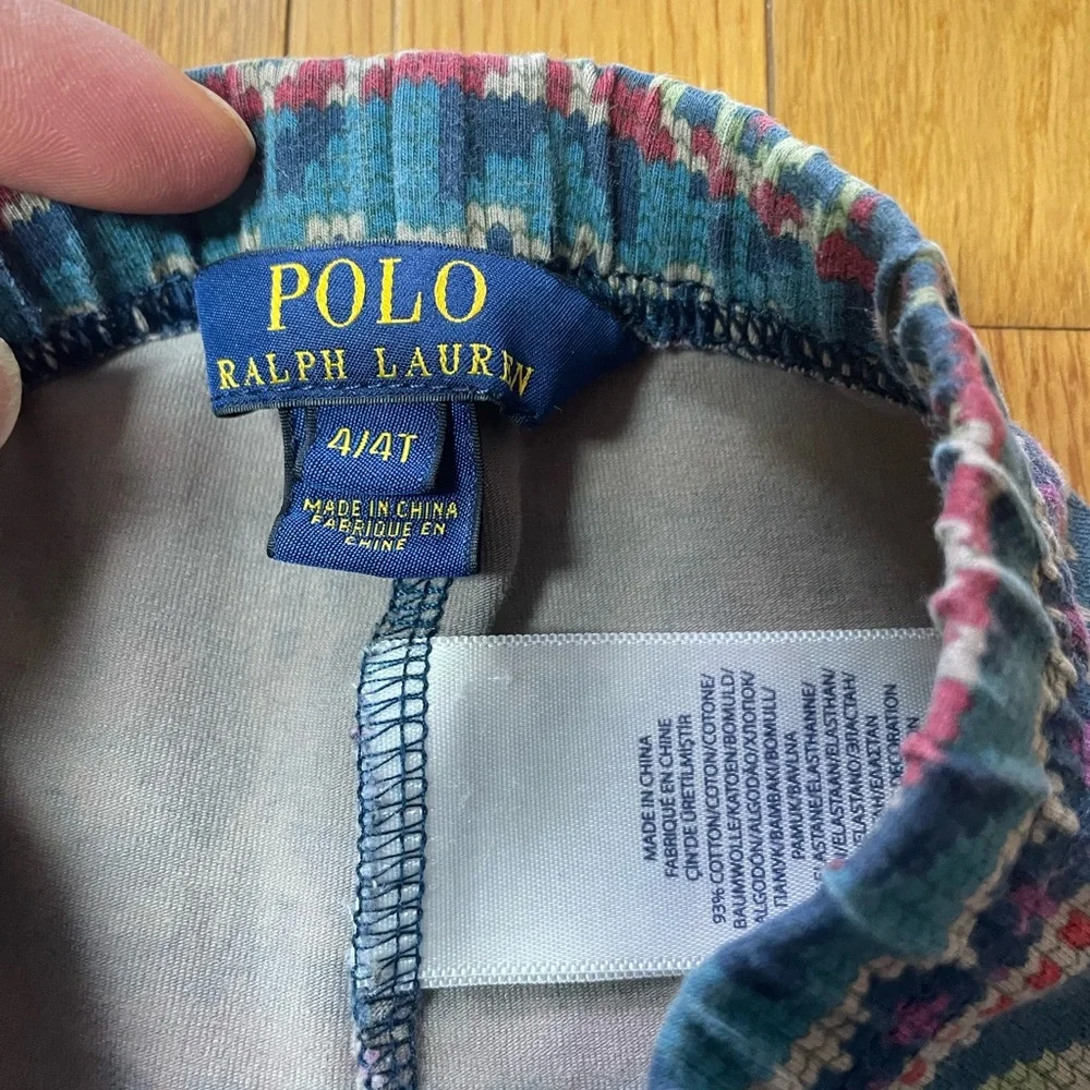 Ralph Lauren Multicolor Patterned‎ Leggings girls 4T